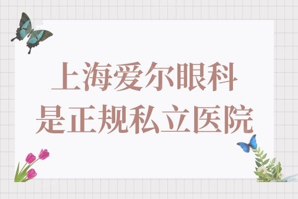 上海爱尔眼科医院是公办还是民办?是口碑好的正规私立医院