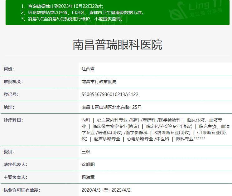 南昌普瑞眼科医院资质