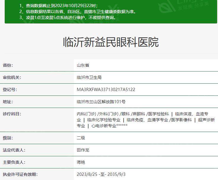临沂新益民眼科医院正规吗？是公办医院吗？