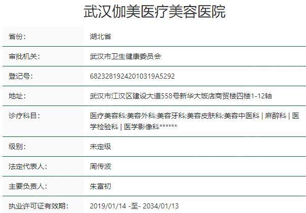 武汉伽美医疗美容医院资质