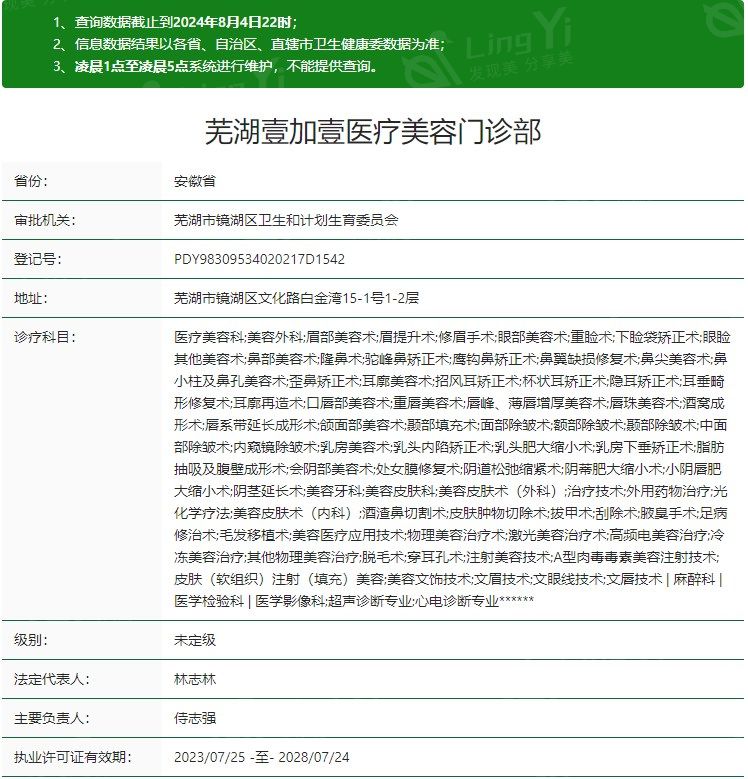 芜湖壹加壹医疗美容怎么样