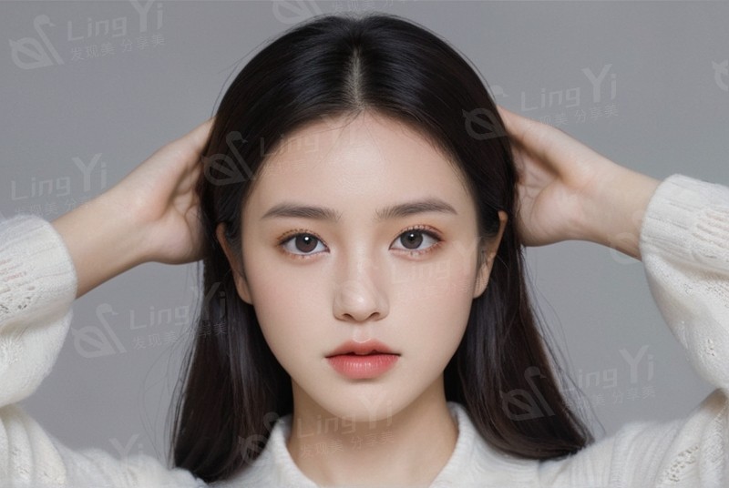 颈部涂抹时抬头，从锁骨向上轻推防颈纹加深。