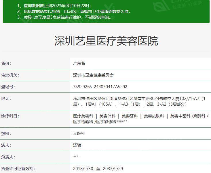 深圳艺星医疗美容医院怎么样？私立中的土豪级别，眼鼻胸优势项目价格亲民