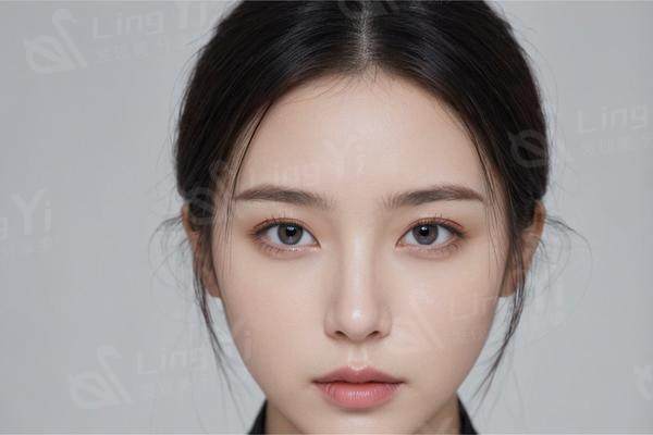 吹头用圆梳斜 45 度抬发根，增加蓬松感