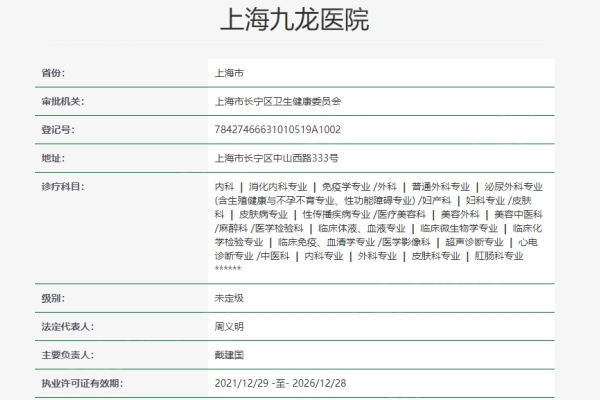 揭秘上海九龙医院私密科私密整形好不好？实力强且收费透明不坑人