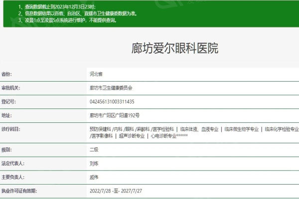 廊坊爱尔眼科口碑咋样？好评率高人人夸，正规资质让人放心选