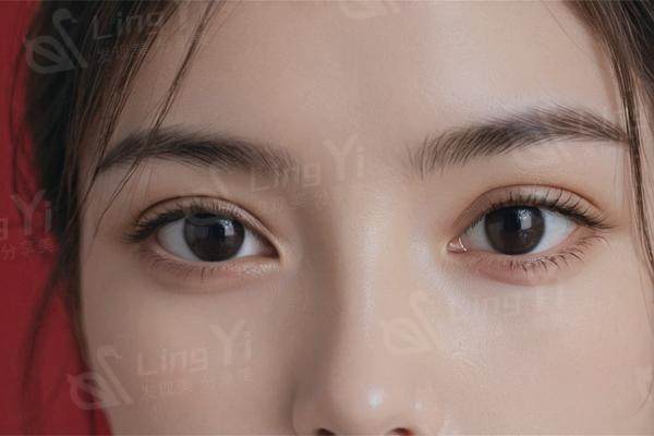 用唇线笔轻轻勾勒唇角，打造上扬唇形