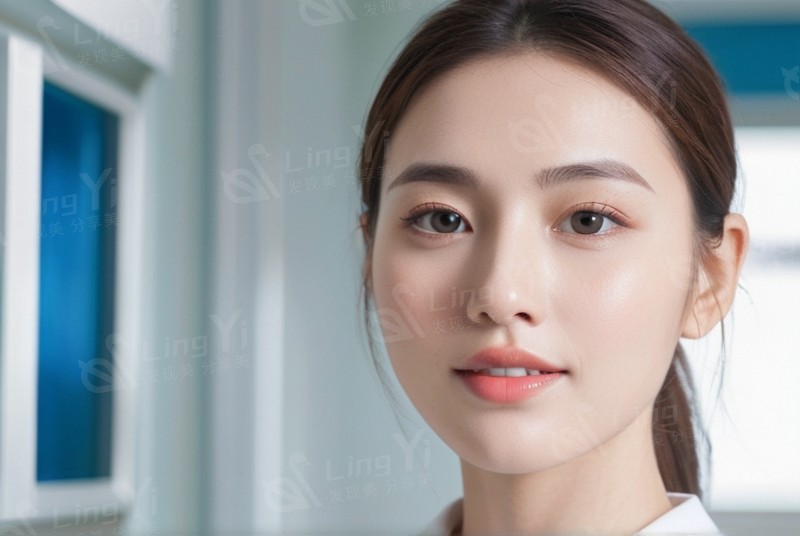 刘海出油用吸油纸垫在发根，轻轻按压不破坏发型​