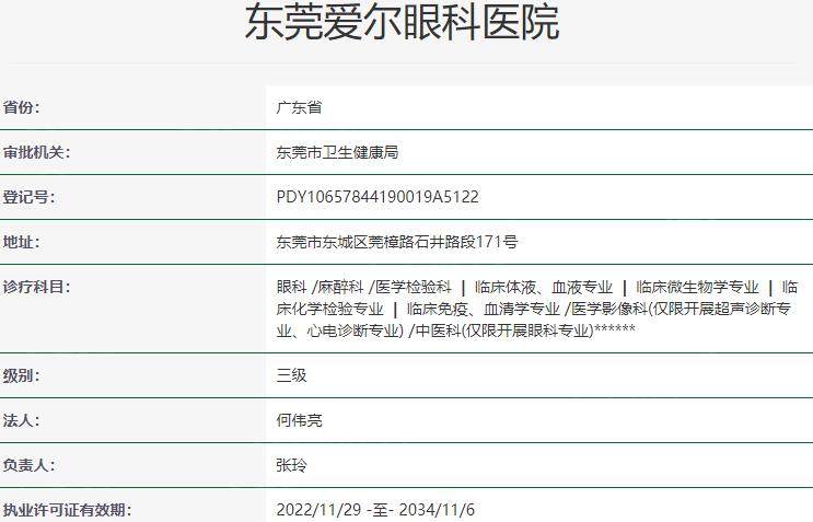 东莞爱尔眼科医院正规吗？知名连锁眼科，设备精良医生实力不容小觑