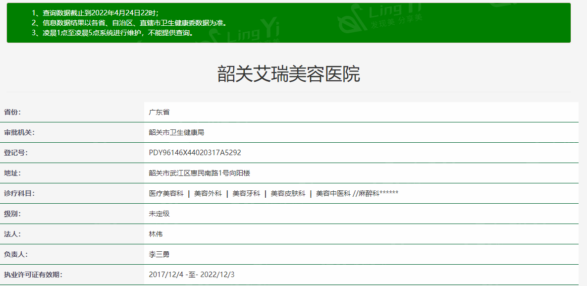韶关艾瑞整形医疗美容医院地址在哪？武江区惠民南路及联系电话