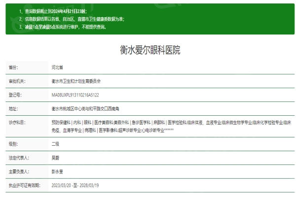 家人们，衡水爱尔眼科医院角膜塑形镜技术好吗？资质正规好评率高
