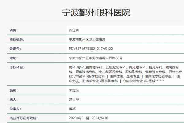 了解宁波鄞州眼科医院技术好吗？激光近视手术核心设备及疗效分析